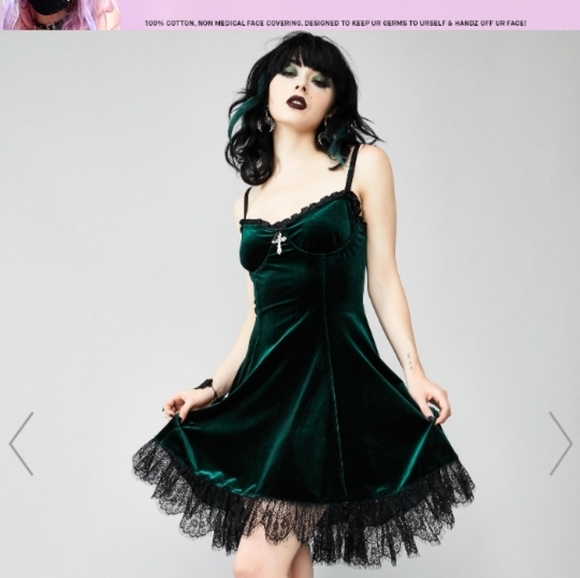Dolls Kill Dresses & Skirts - Dollskill widow velvet dress